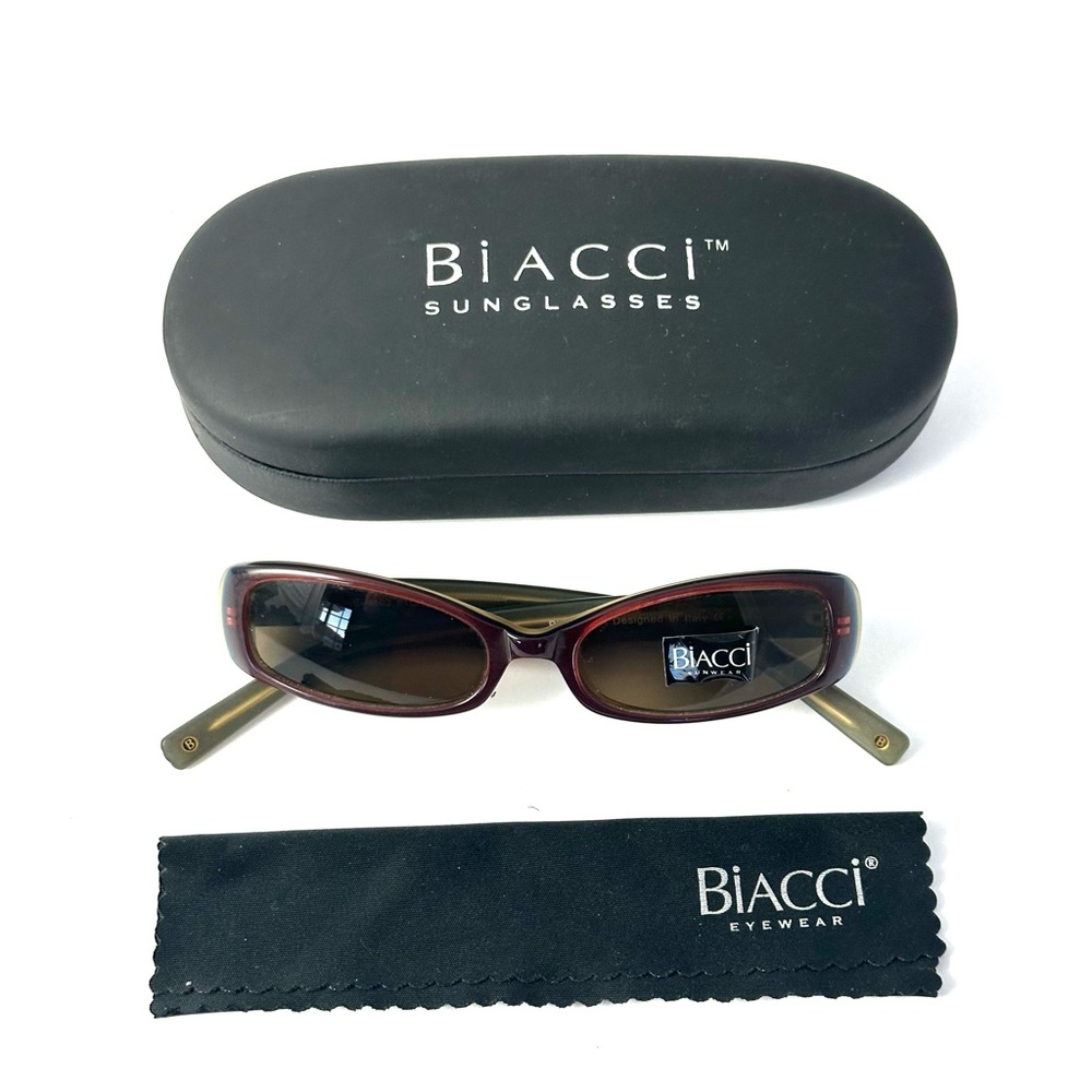 Biacci Women sunglasses BL4103 brown/burgundy  Acetate  Size 51mm-17mm-140mm - Picture 15 of 16